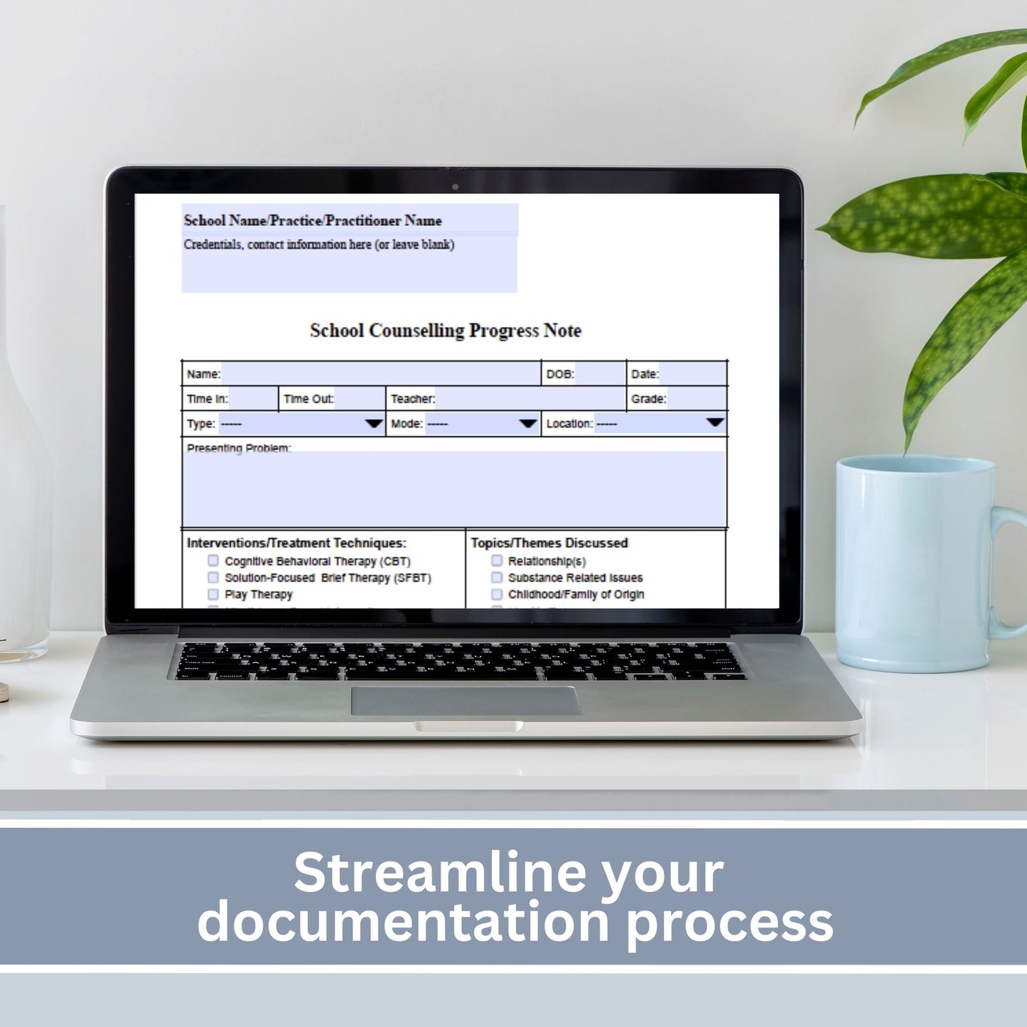 School Counseling Progress Note, a vital tool designed specifically for school counselors, school psychologists, and school social workers, School Counseling Resources, School Social Worker, Therapy Notes