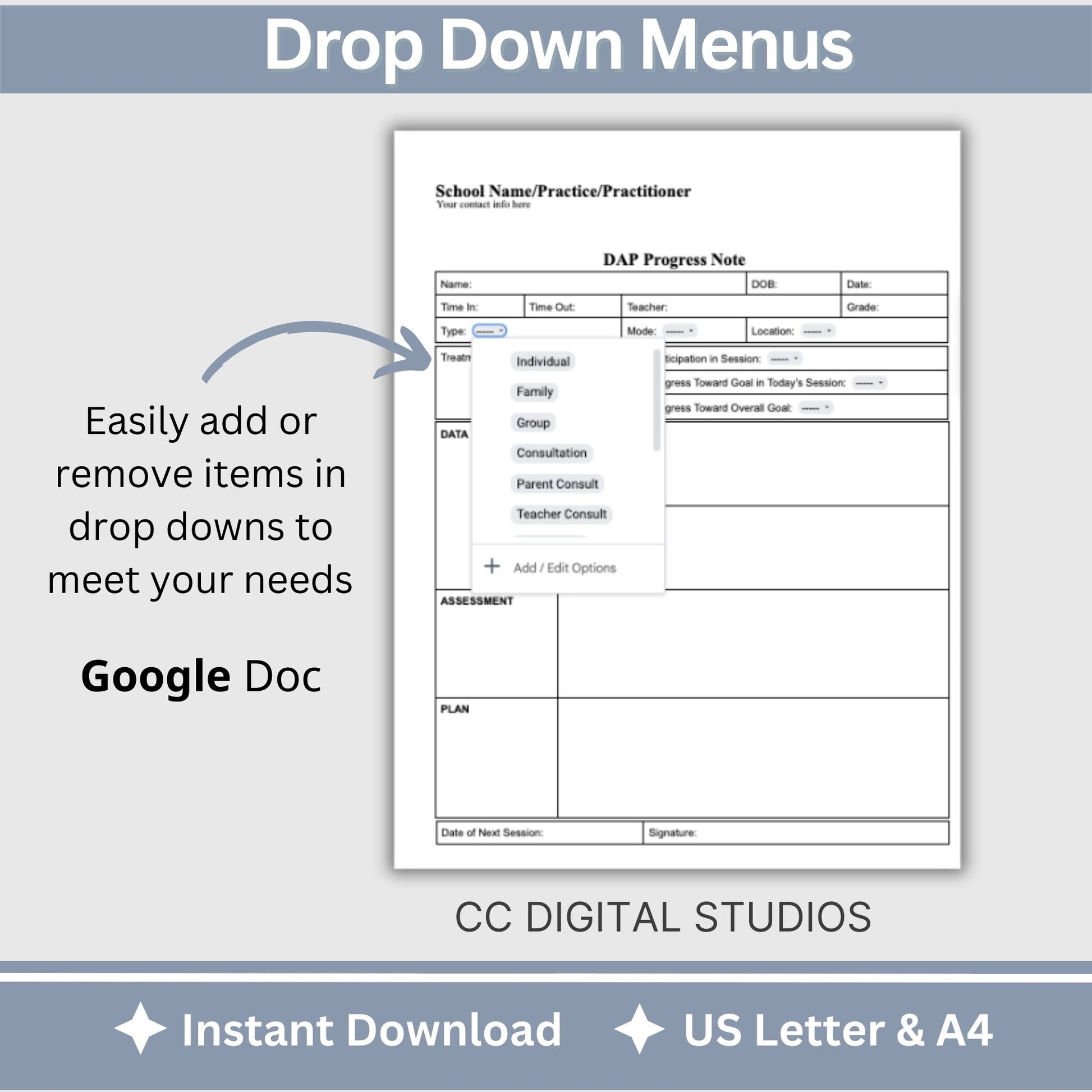 School counselor bundle of SOAP, DAP, and BIRP progress note templates. School Counselor Bundle of Progress Notes, BIRP Progress Note, SOAP Note, DAP Progress Note, School Social Worker and School Psychologists