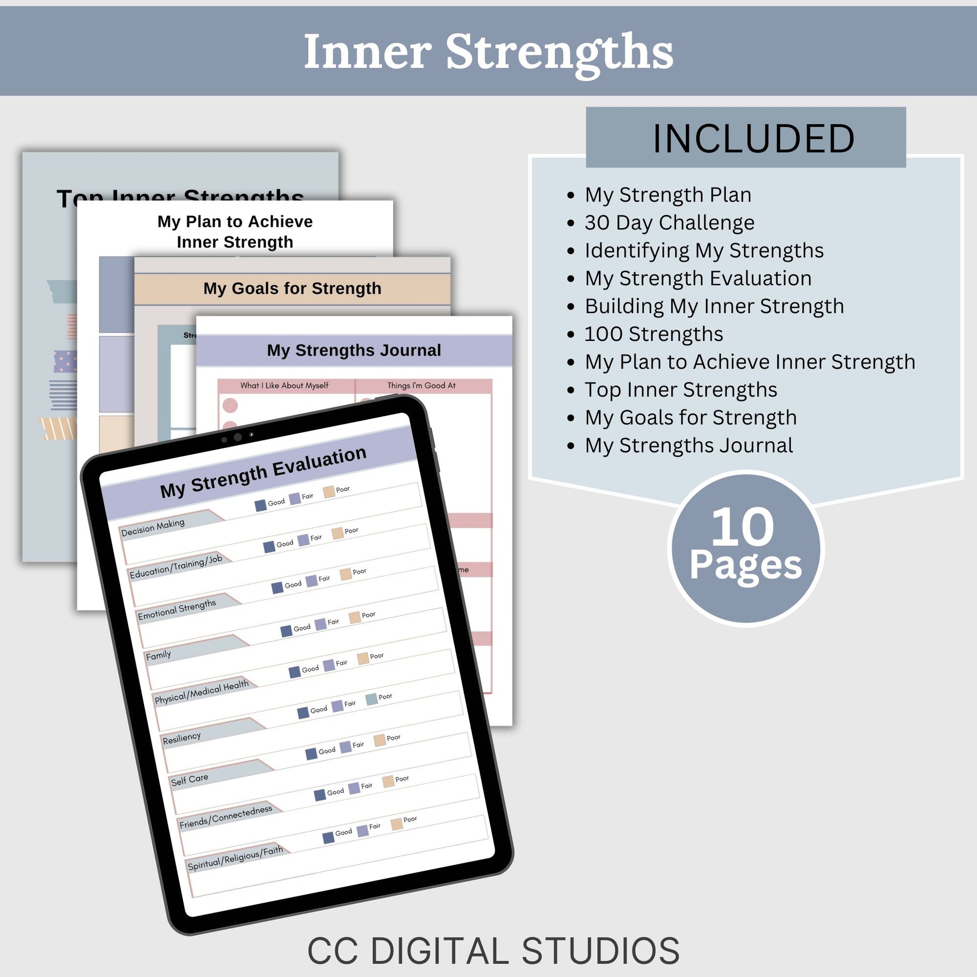 Self Worth Therapy Worksheets Bundle, Confidence, Self Esteem, Inner Critic, Self Sabotage, Imposter Syndrome, Self Care CBT Worksheets, DBT.  116 pages of essential resources for boosting self-esteem and exploring personal identity.