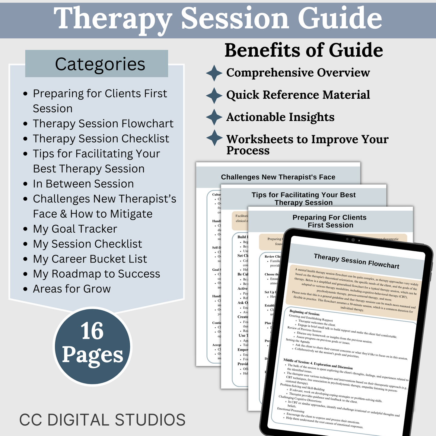 Upgrade your therapist documentation with our 143-page therapy Bundle! Perfect seasoned and new therapists, these guides—Progress Note, Group Therapy Progress Note, SOAP Note, and Therapy Session Guides