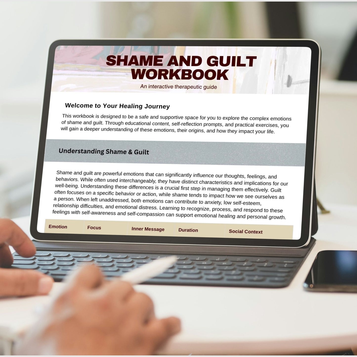 Shame vs Guilt Worksheets