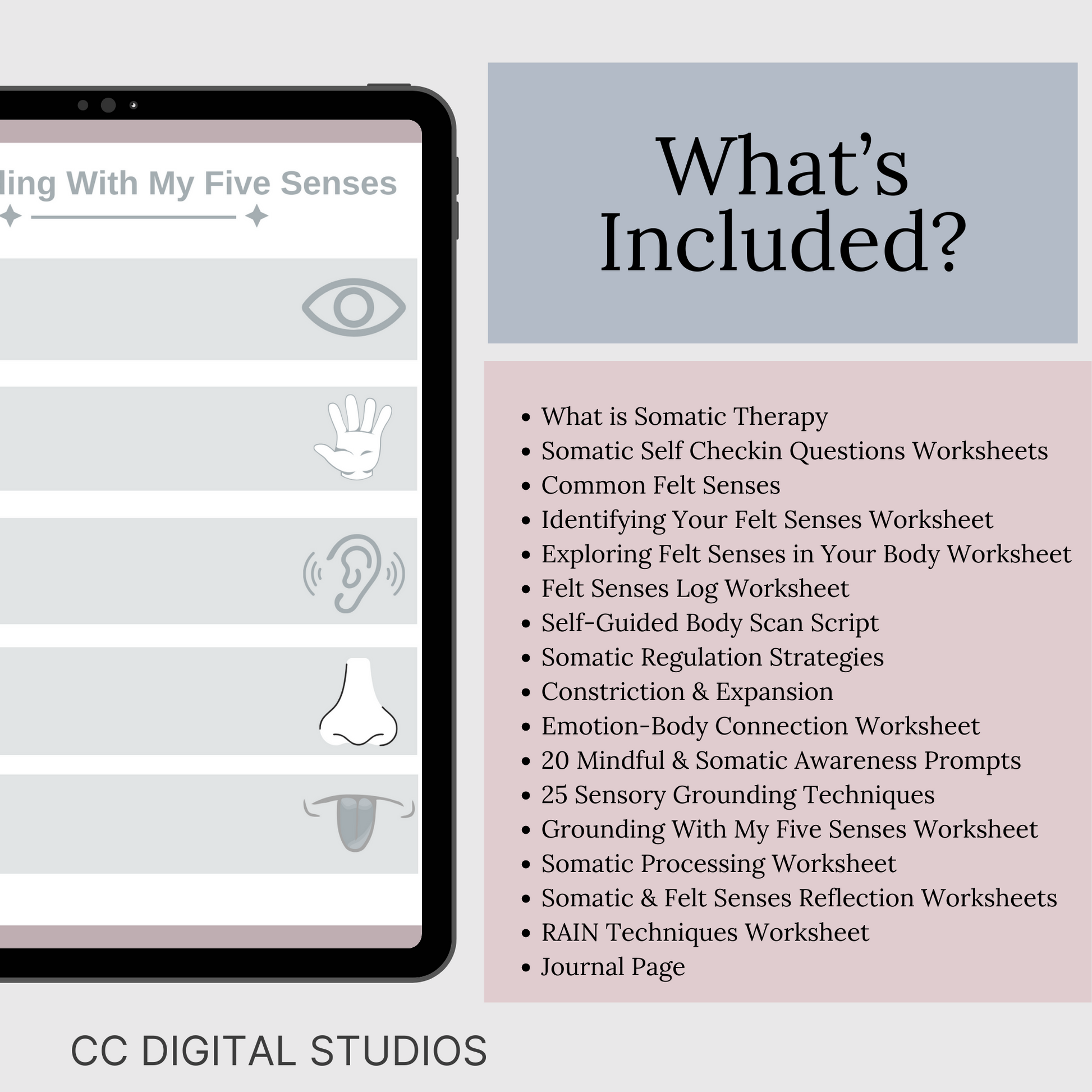 Somatic Processing Worksheets, Somatic Therapy Educational Material, 23 Somatic Worksheet and Information, Felt Senses Worksheets, Trauma Focused Worksheets