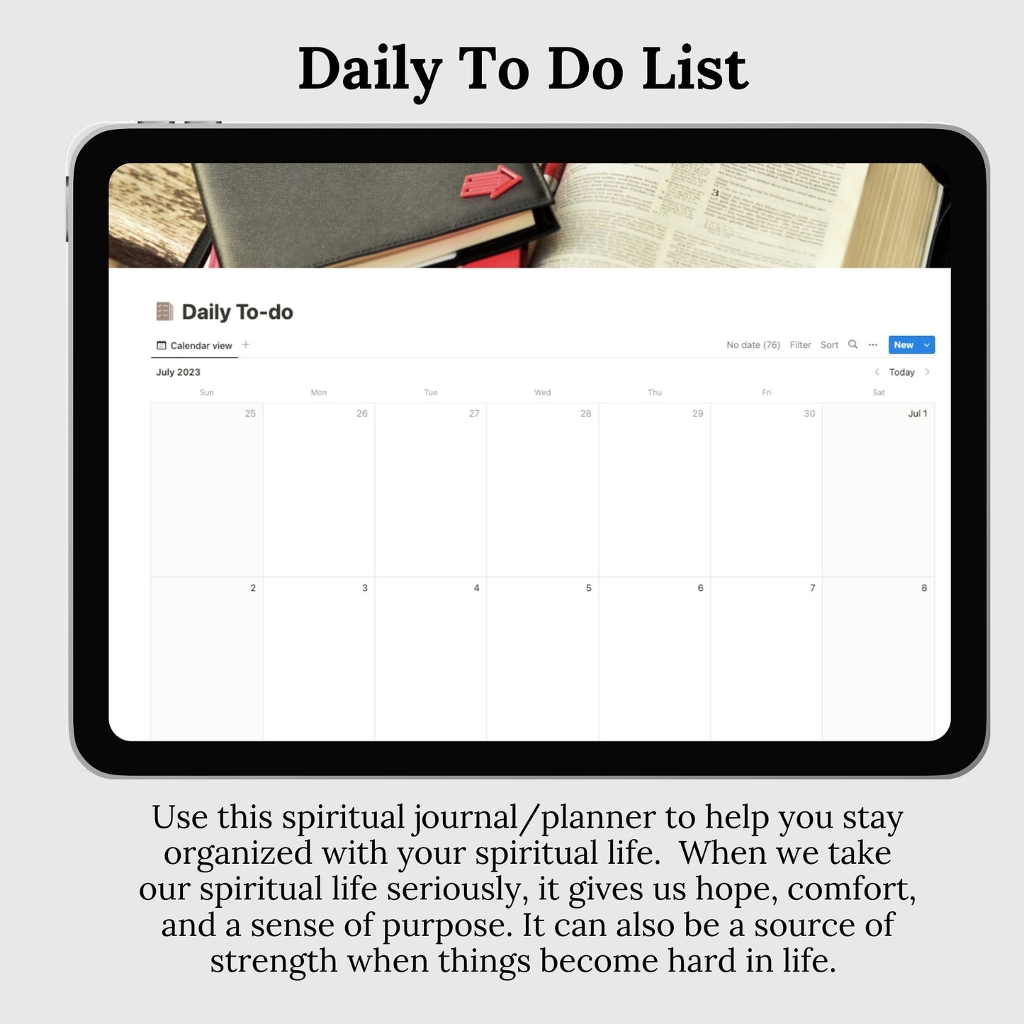 Spiritual Journal Notion Template: Daily Reflection and Connection