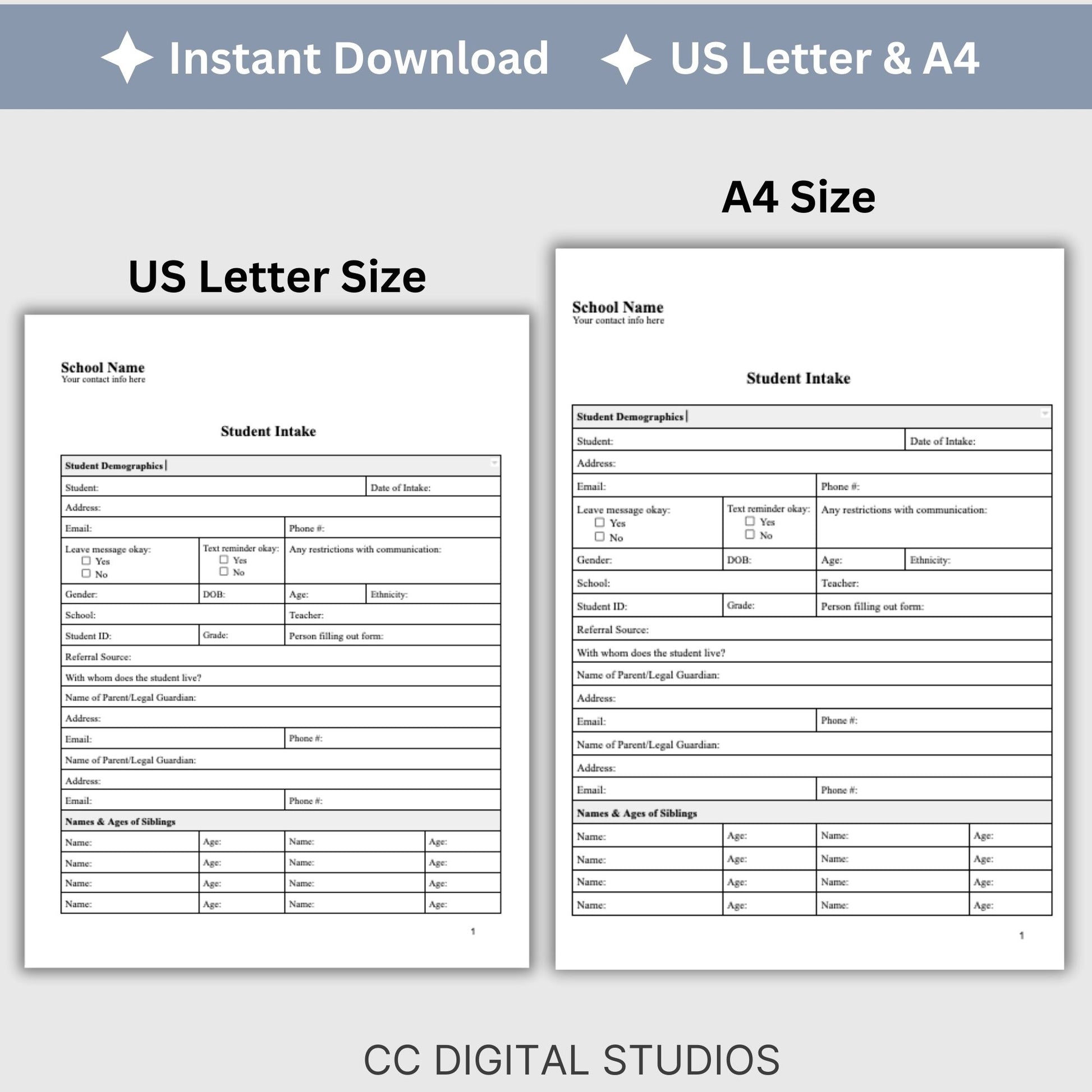 Student Mental Health Intake Form. School counselors, school psychologists and school social workers, therapist notes, Client intake school psych form, progress note template