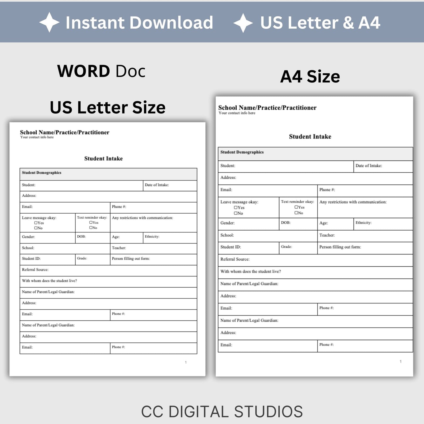 Student Mental Health Intake Form. School counselors, school psychologists and school social workers, therapist notes, Client intake school psych form, progress note template