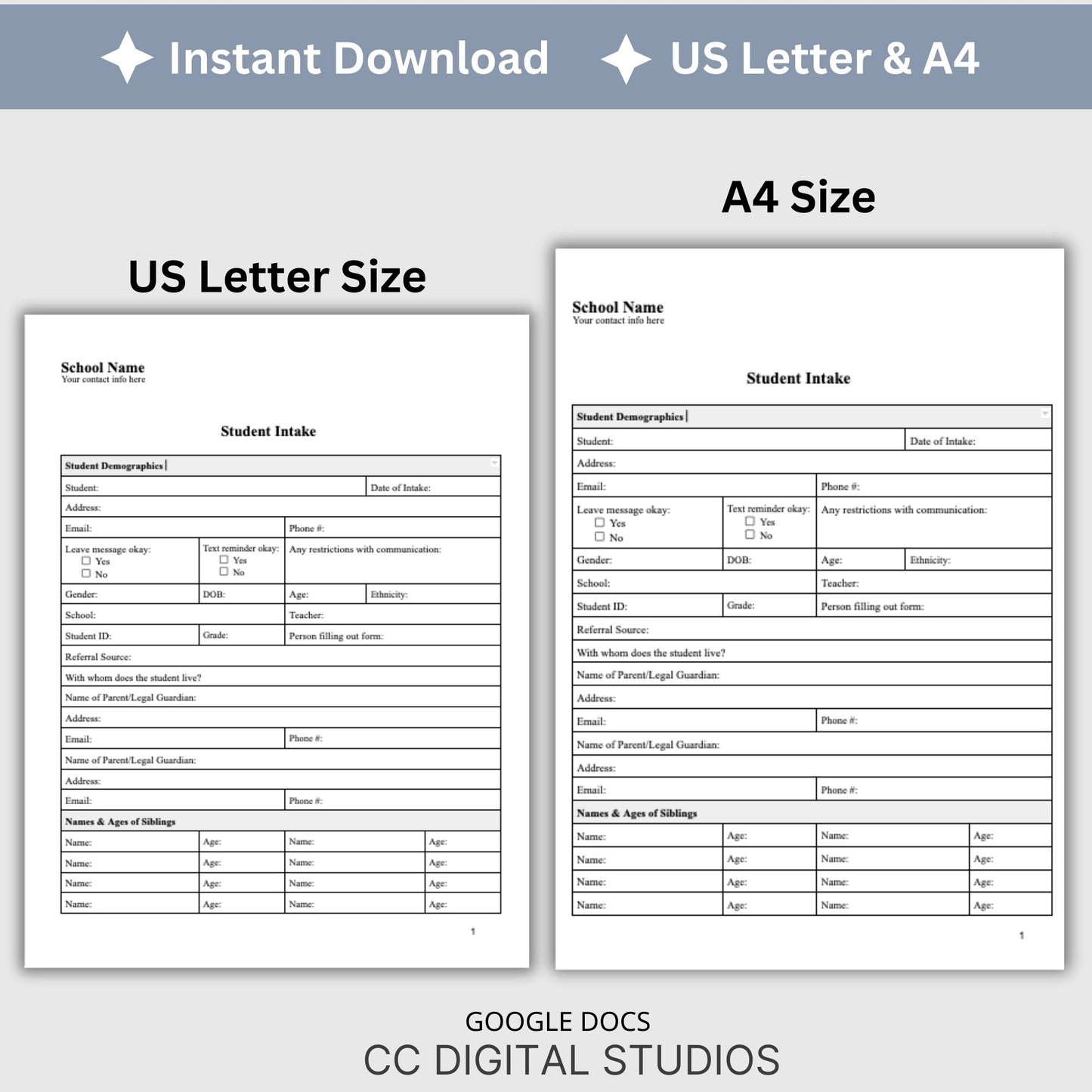 Student Mental Health Intake Form. School counselors, school psychologists and school social workers, therapist notes, Client intake school psych form, progress note template