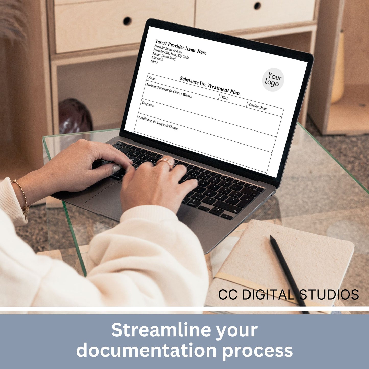 Elevate the quality of your addiction therapy practice with our comprehensive and user-friendly substance use treatment plan template. 3 page substance use treatment plan for your counseling office.