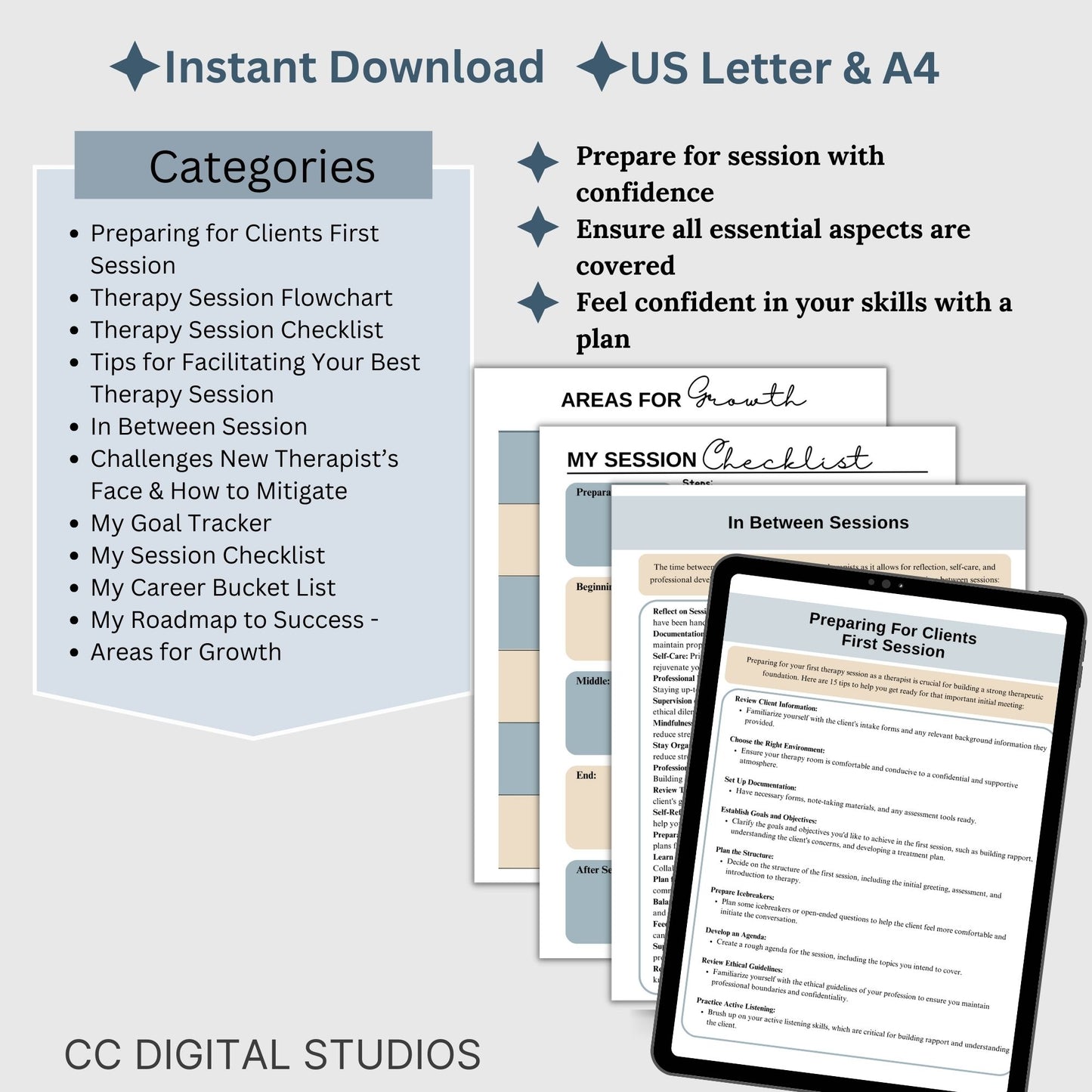 This cheat sheet is a must-have for therapists, offering a structured therapy session guide, flowchart, and checklist. Elevate your counseling tools with this therapy planner, designed to enhance organization and focus during sessions.