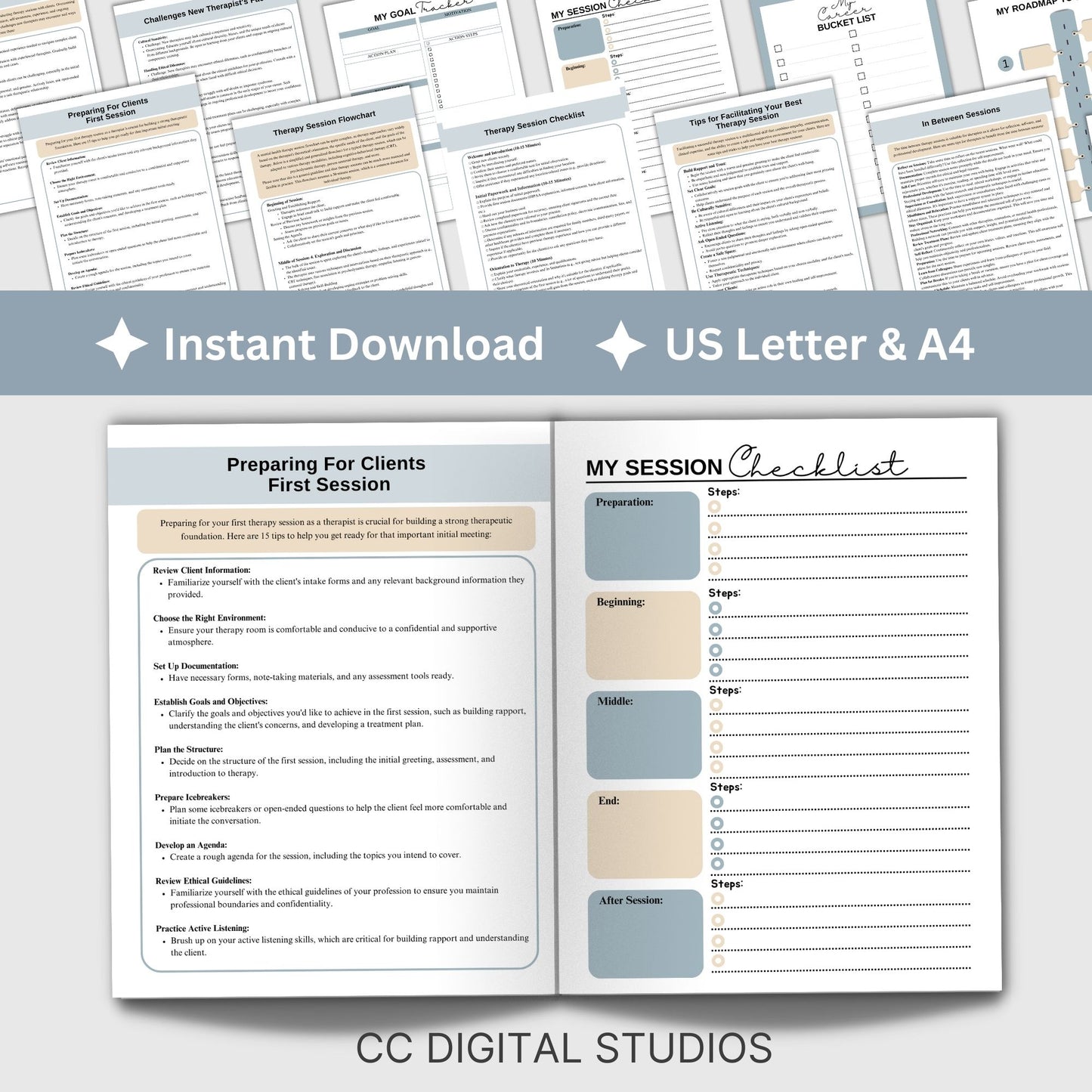 This cheat sheet is a must-have for therapists, offering a structured therapy session guide, flowchart, and checklist. Elevate your counseling tools with this therapy planner, designed to enhance organization and focus during sessions.