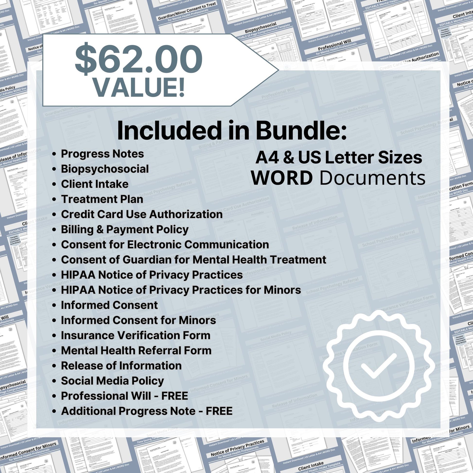 Therapy Notes and Office Policies Private Practice BUNDLE, WORD Doc Counseling Intake, Progress Notes, Treatment Plan, Client Intake. 18 essential forms designed to streamline and organize your client records. Private practice counseling office