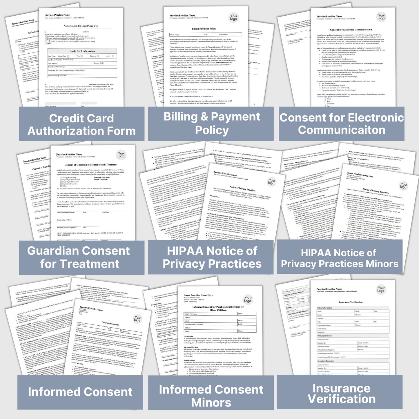 Therapy Notes and Office Policies Private Practice BUNDLE, WORD Doc Counseling Intake, Progress Notes, Treatment Plan, Client Intake. 18 essential forms designed to streamline and organize your client records. Private practice counseling office