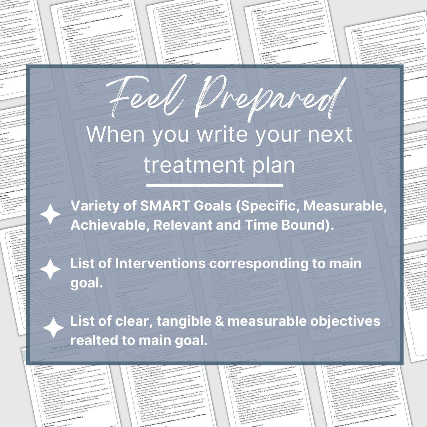 therapy resource to help therapists create effective treatment plans, focus on therapy goals, interventions, and measurable objectives.  Treatment plans for depression, anxiety, substance abuse treatment plans, and anger management. Therapy notes