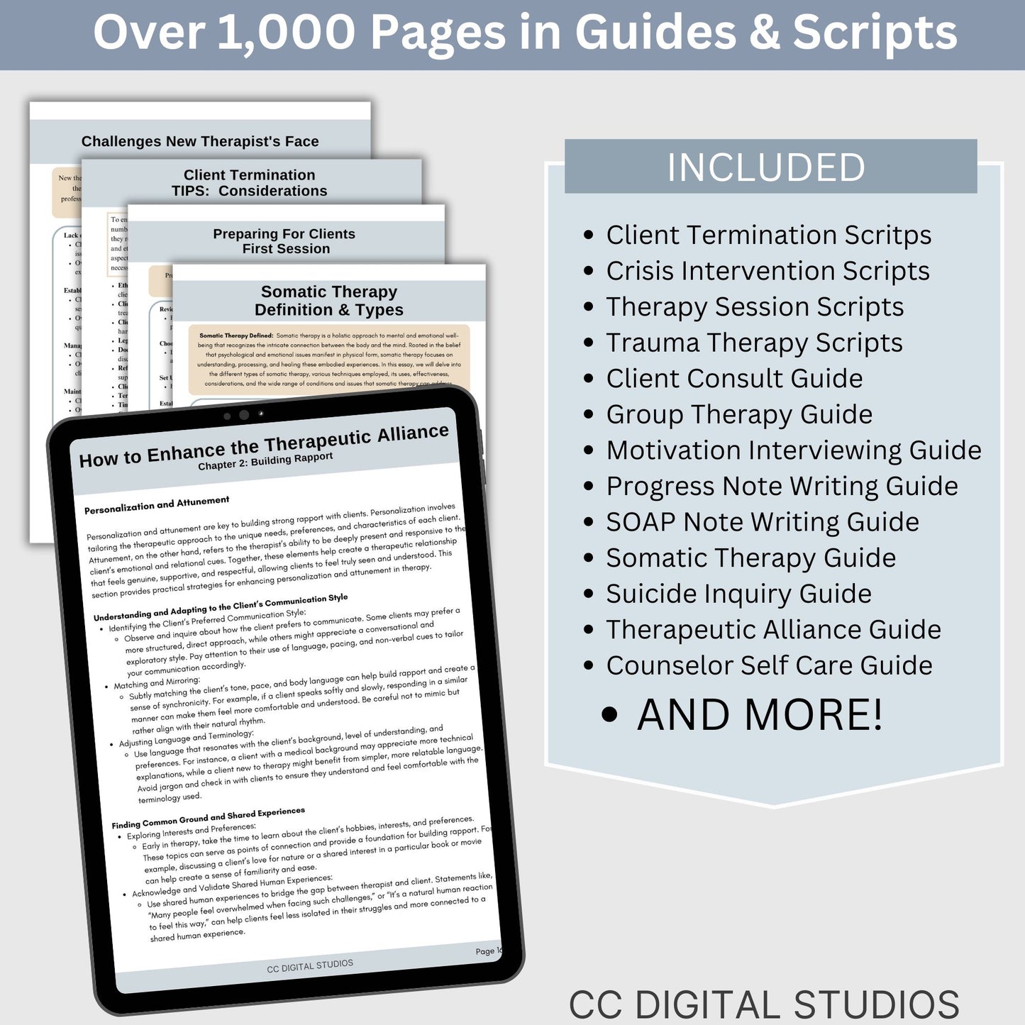 Therapy Cheat Sheet WHOLE SHOP bundle is here!  Save 35% on cheat sheet AND get 6 months of FREE products added monthly!  Therapy Objectives and Goals, Therapy Questions, SMART Goals, Therapy Interventions, Guides