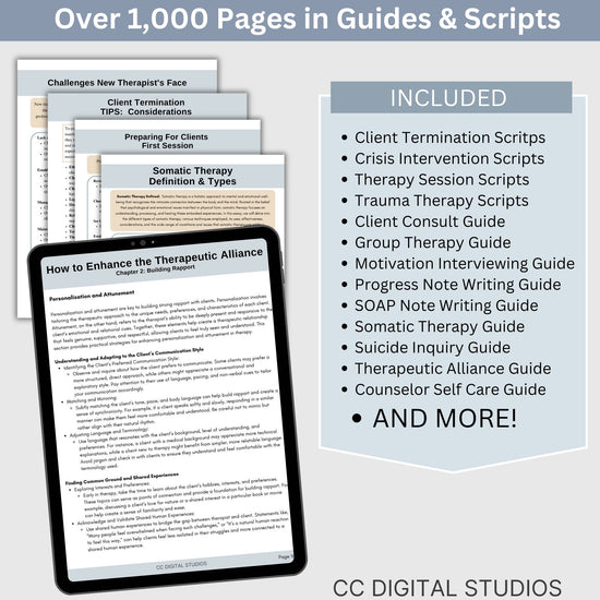 Whole Shop Bundle Therapy Cheat Sheets, Therapy Objectives and Goals, Therapy Questions, SMART Goals, Therapy Interventions, Guides