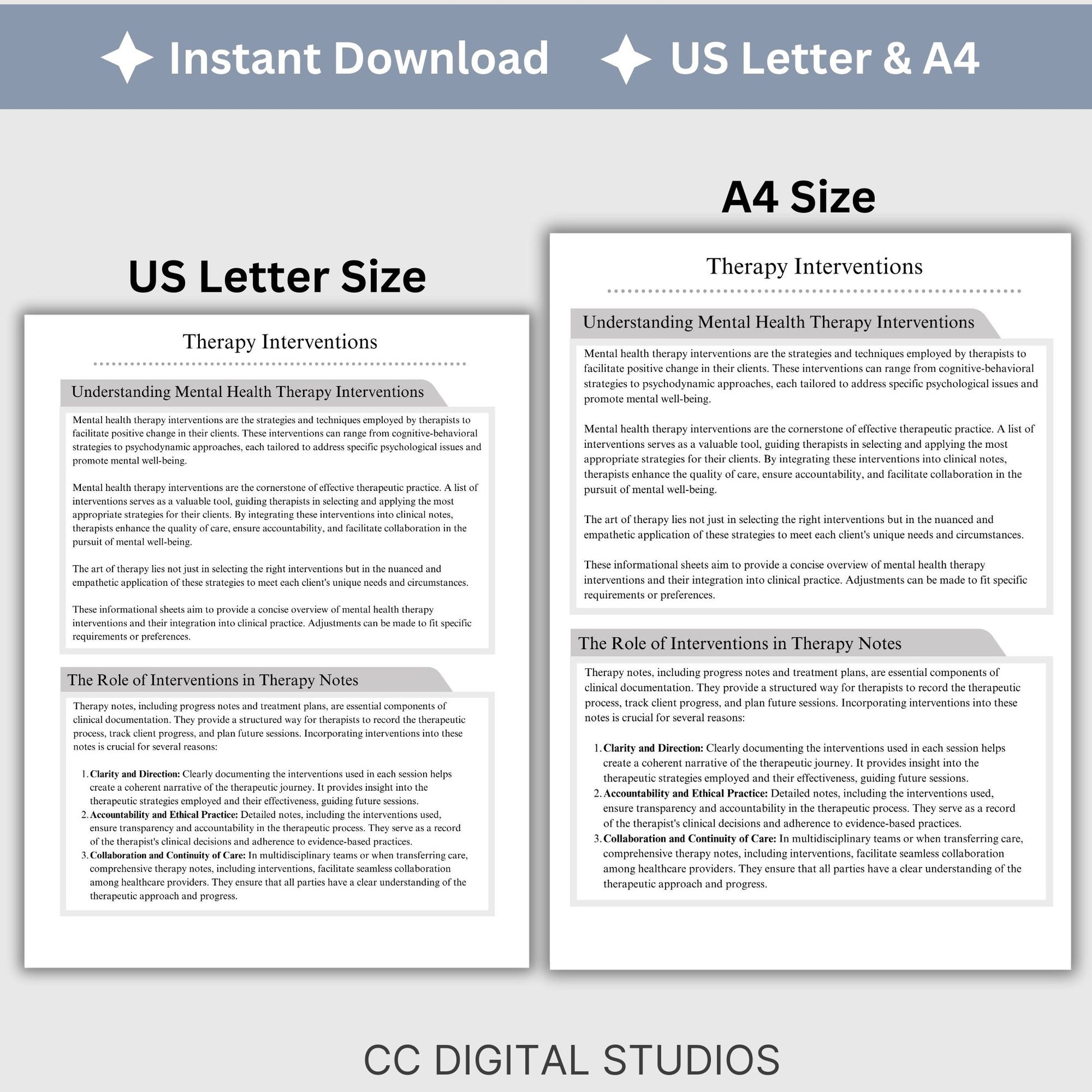 Therapy Interventions: Clinical Terms for Documentation
