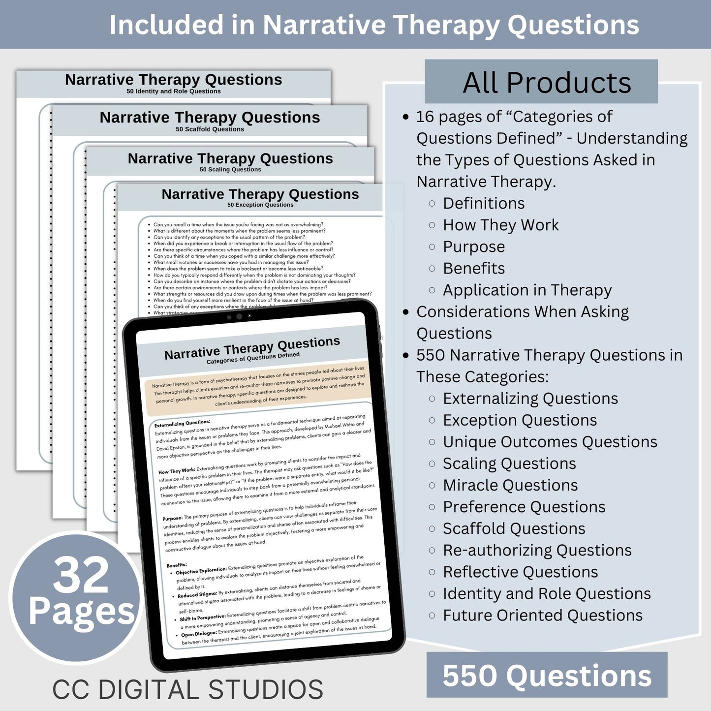 Therapy Questions Bundle: 6,155 Cheat Sheets for Enhanced Therapy Sessions
