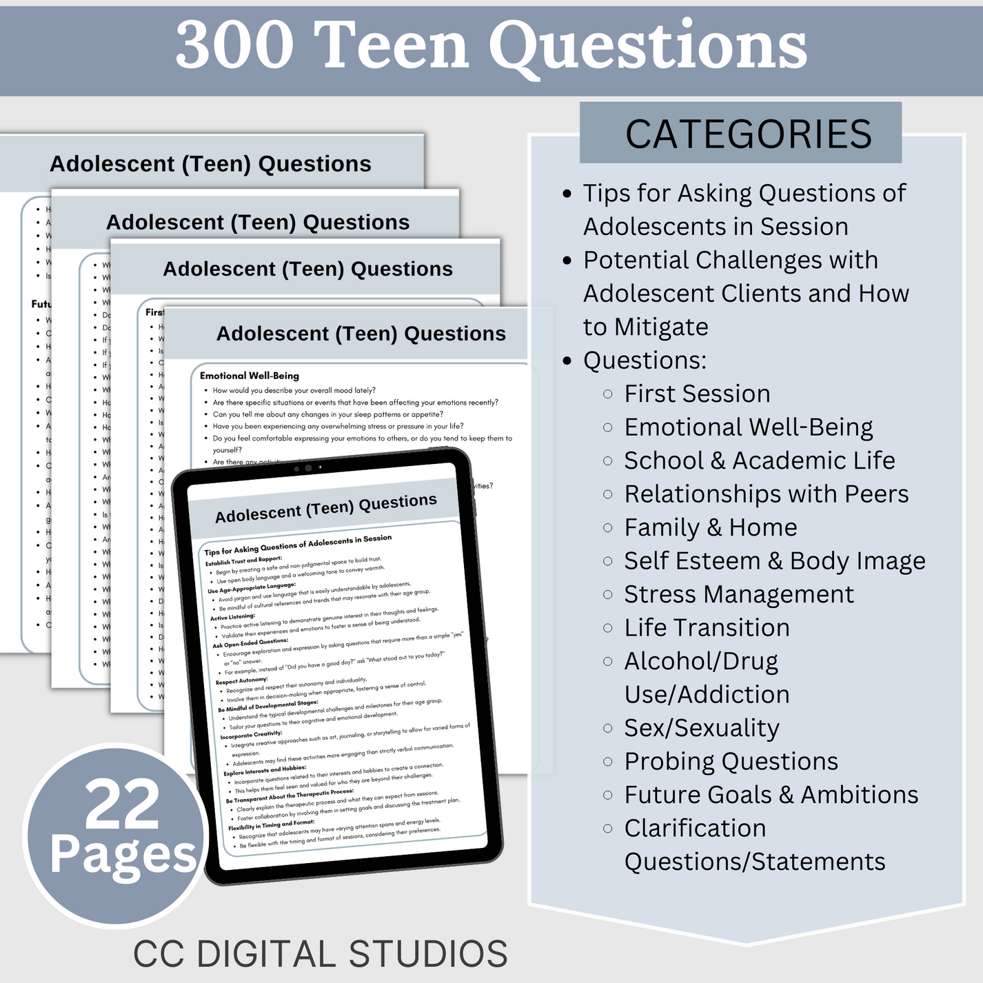 Therapy Questions Bundle: 2,750 Curated Questions for Enhanced Therapy ...