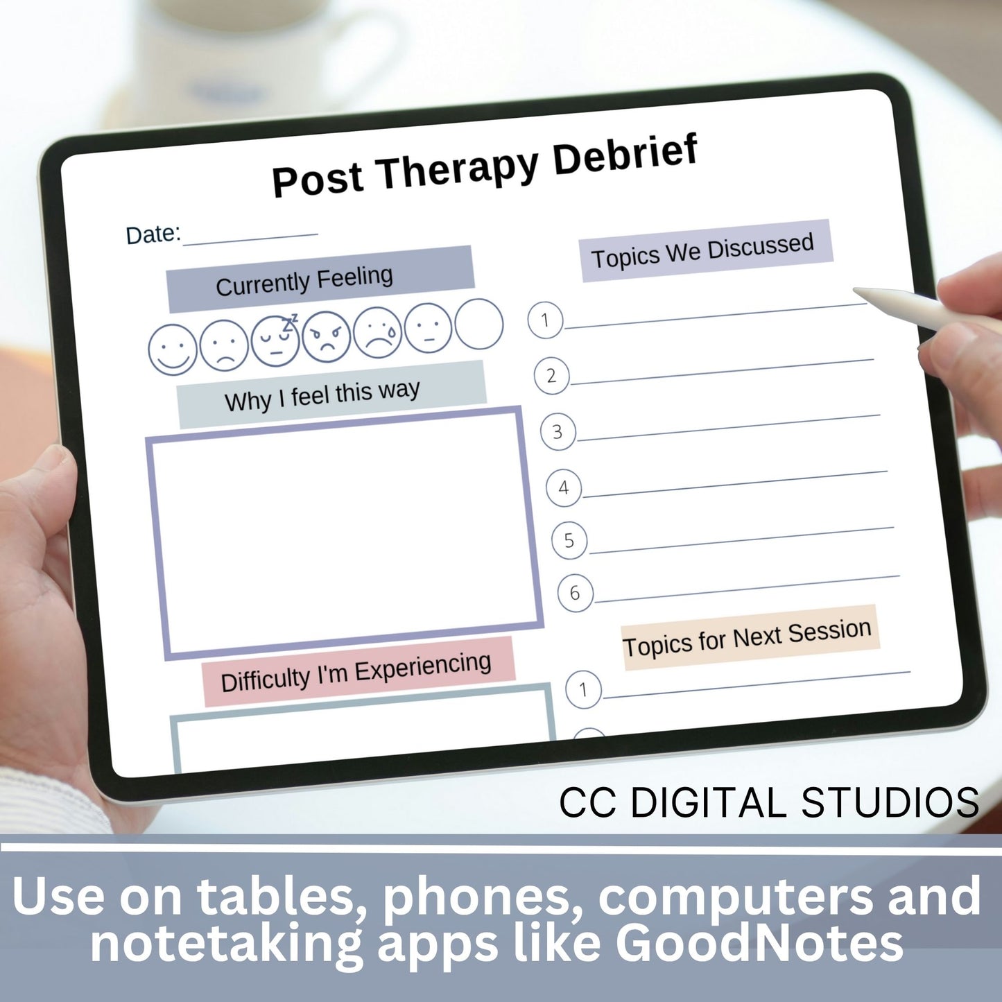 Therapy Session Planner & Tracker Worksheets