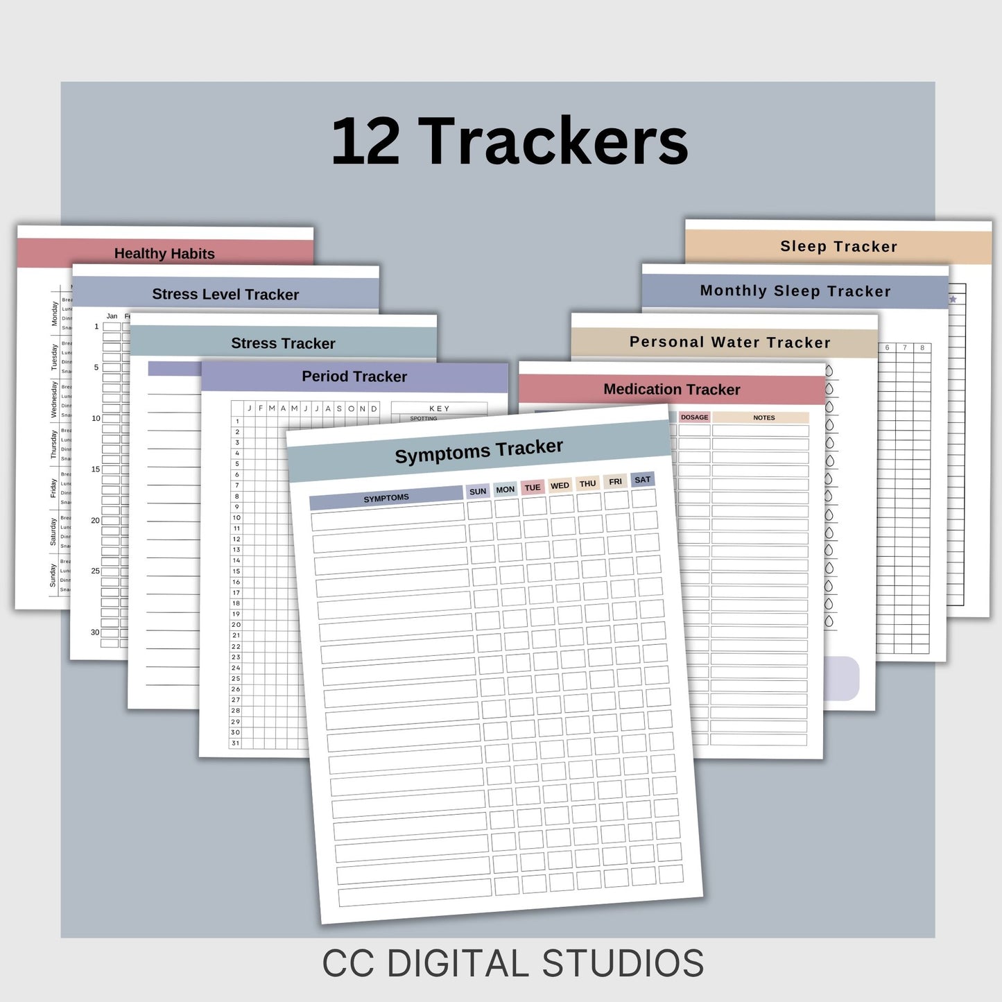 Therapy Session Planner & Tracker Worksheets