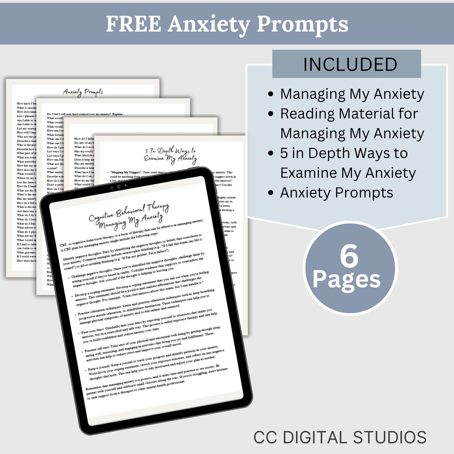 Anxiety Treatment Bundle Therapist: Treatment Planning Tool
