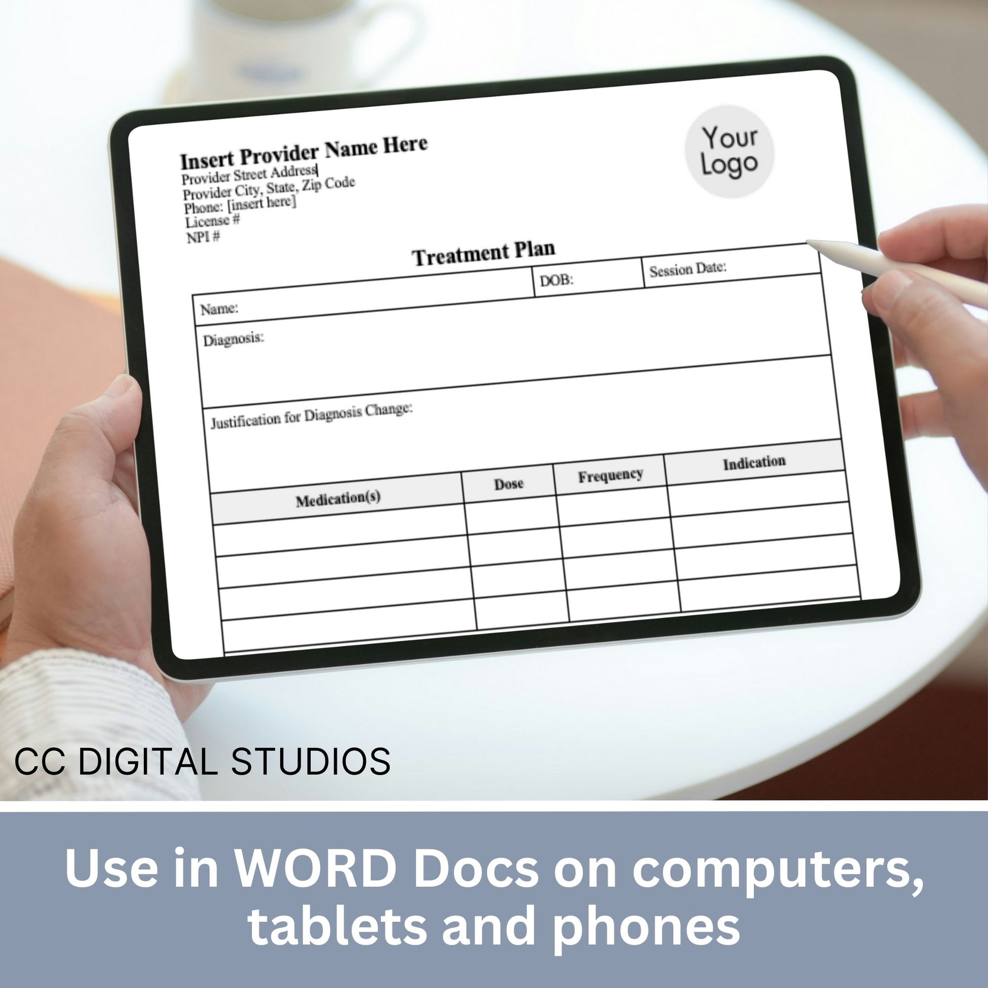 Treatment Plan Template, fully editable WORD Doc designed to optimize your private practice or counseling office. Therapist Office Forms, Private Practice Counseling Forms, Therapy Template, Therapy Resource, Therapy Goal Planning