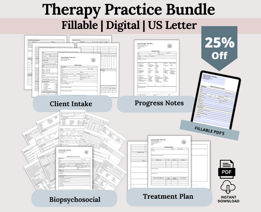 Psychotherapy Documentation Bundle: Streamline Your Clinical Practice