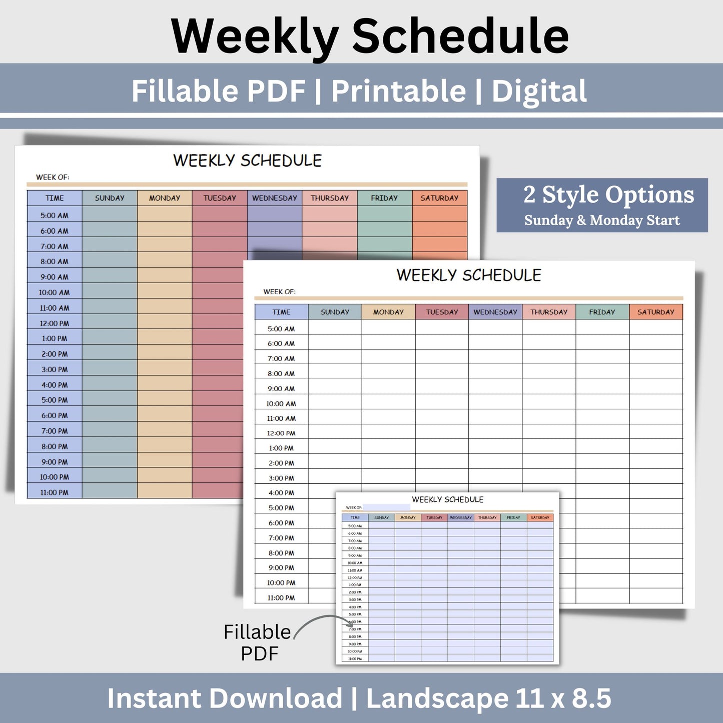 Are you someone who thrives on a busy schedule and enjoys the tactile experience of jotting things down with pen and paper? If so, this weekly printable and fillable planner page is tailor-made for you. It combines functionality with simplicity, making it effortless to dive into your planning routine.