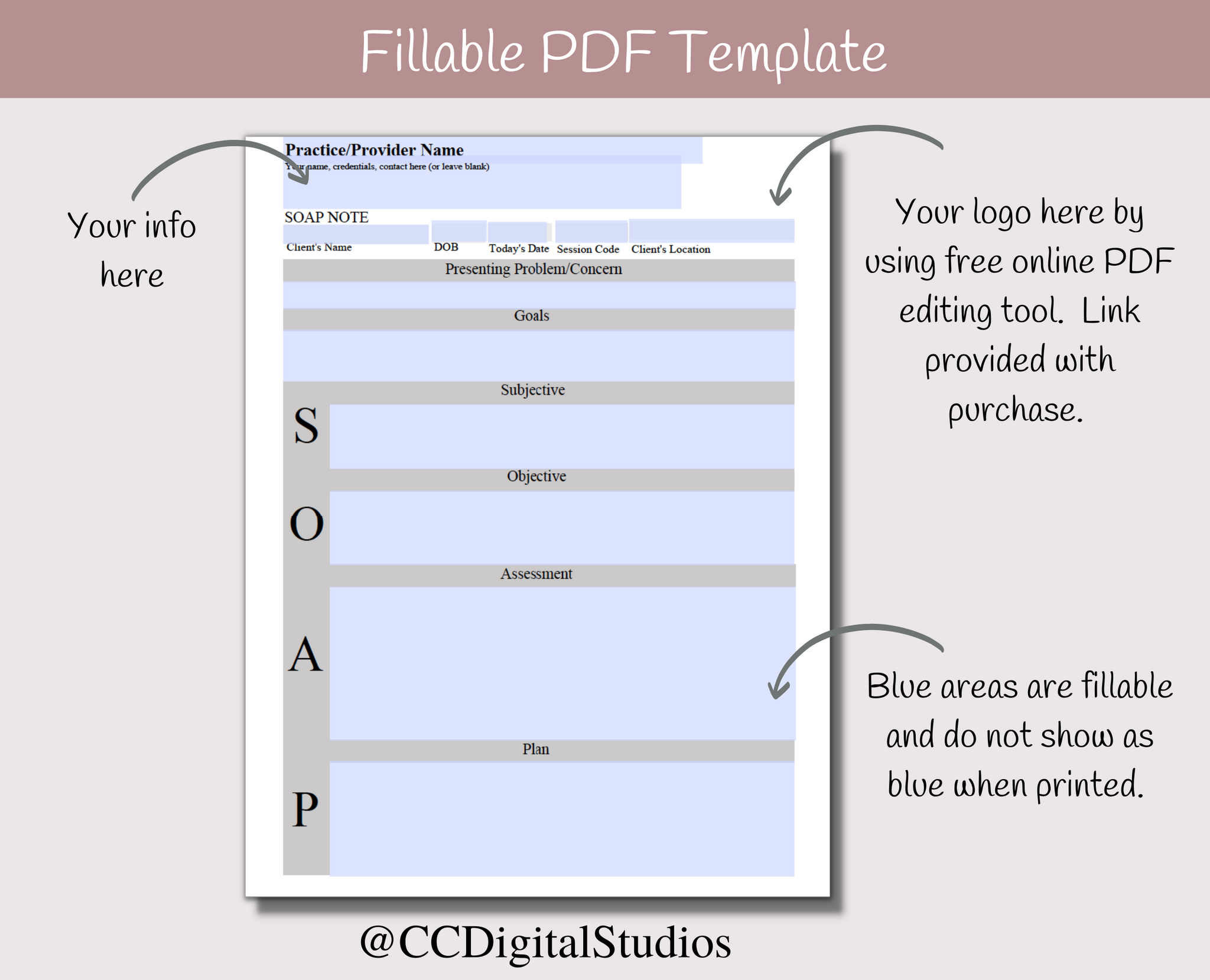 SOAP Note for Telehealth CCDigitalStudios