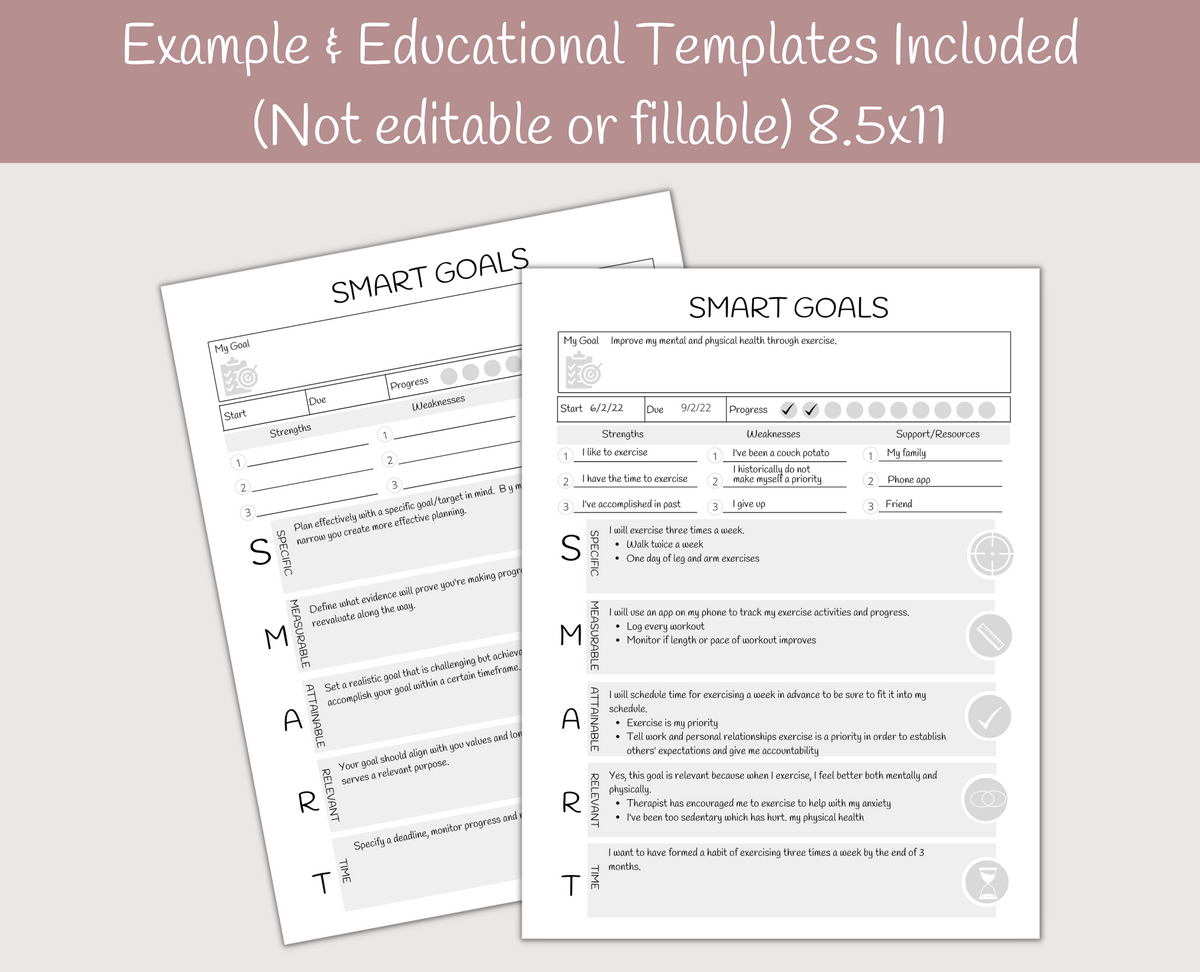Strider Goal Setting Examples Smart Goal Setting Worksheet Examples